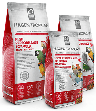 טרופיקן היי פרפומנס פורמולה כופטיות מזון תוכים Hagen Tropican Hign Performance Formula