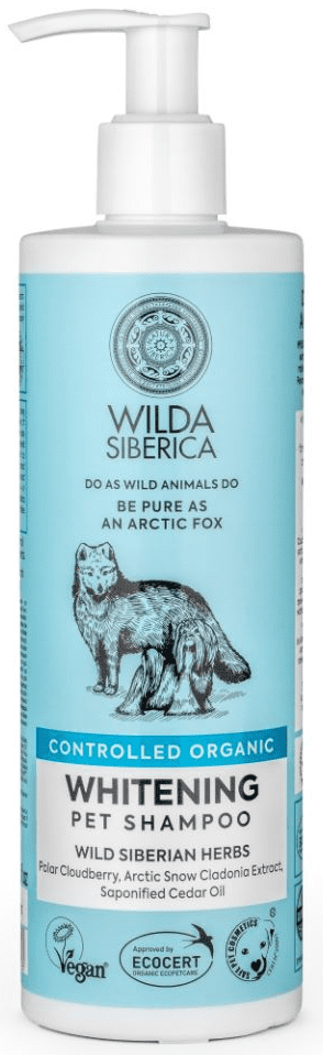 שמפו ווילדה אורגני לפרווה לבנה 400 מ''ל WILDA SIBERICA Whitening Shampoo