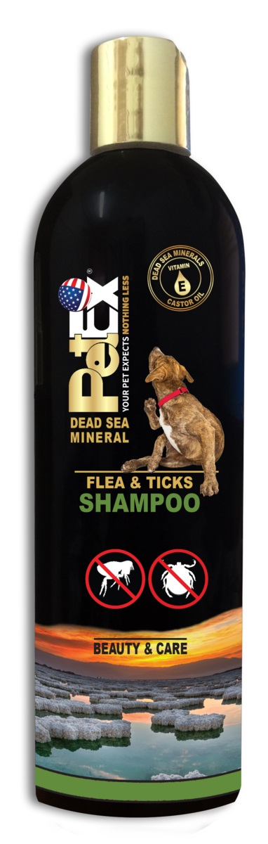 שמפו נגד פרעושים וקרציות פטקס 400 מ''ל PetEx Flea & Ticks shampoo