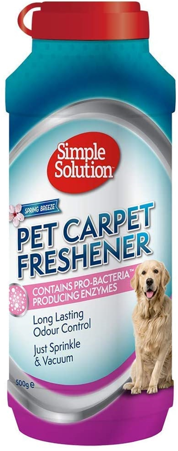 אבקה אנזימטית לניקוי ריחות משטיחים סימפל Simple Solution PetCarpet Freshener
