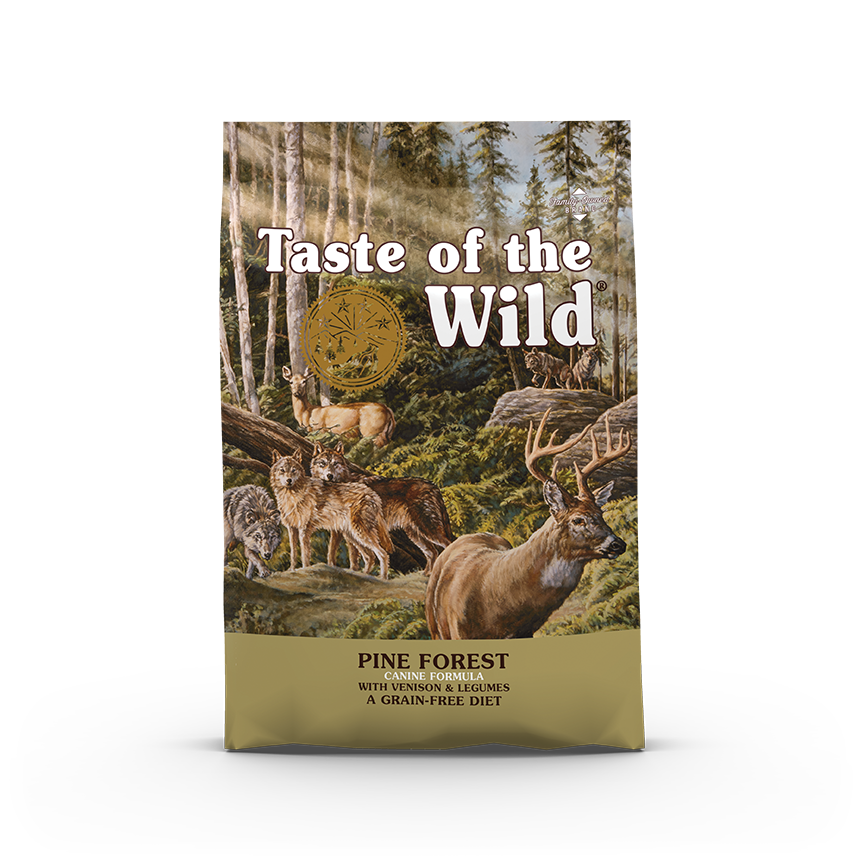 טייסט אוף דה ויילד כלב בוגר אייל ועדשים ללא דגנים 12.2 ק''ג Taste Of The Wild Pine Forest