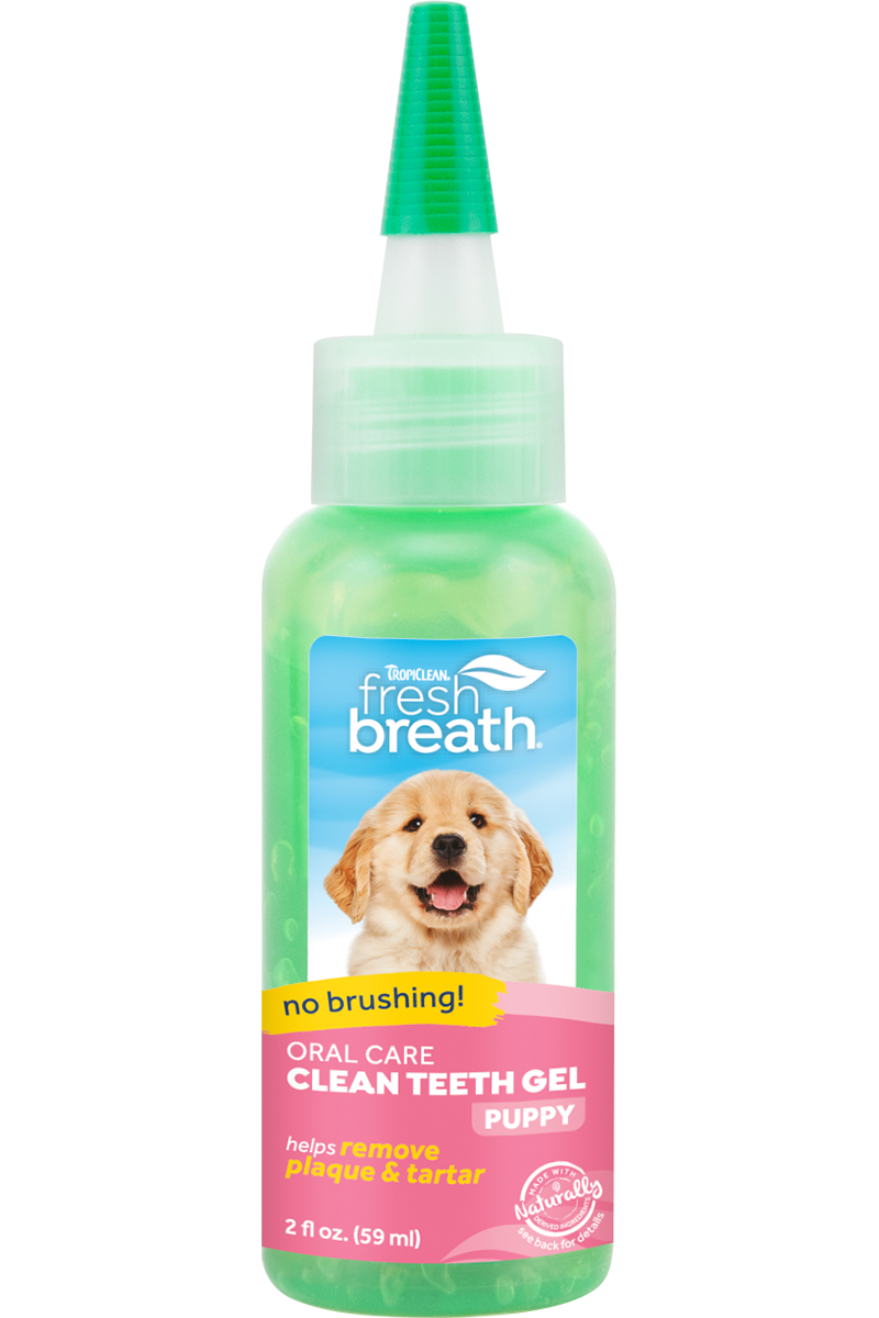 ג'ל שיניים גורים ללא צחצוח לכלב טרופיקלין Tropiclean Fresh Breath Gel