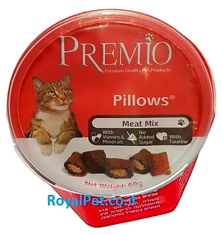 פרמיו כריות מיקס בשר לחתול Premio Pillows Meat Mix