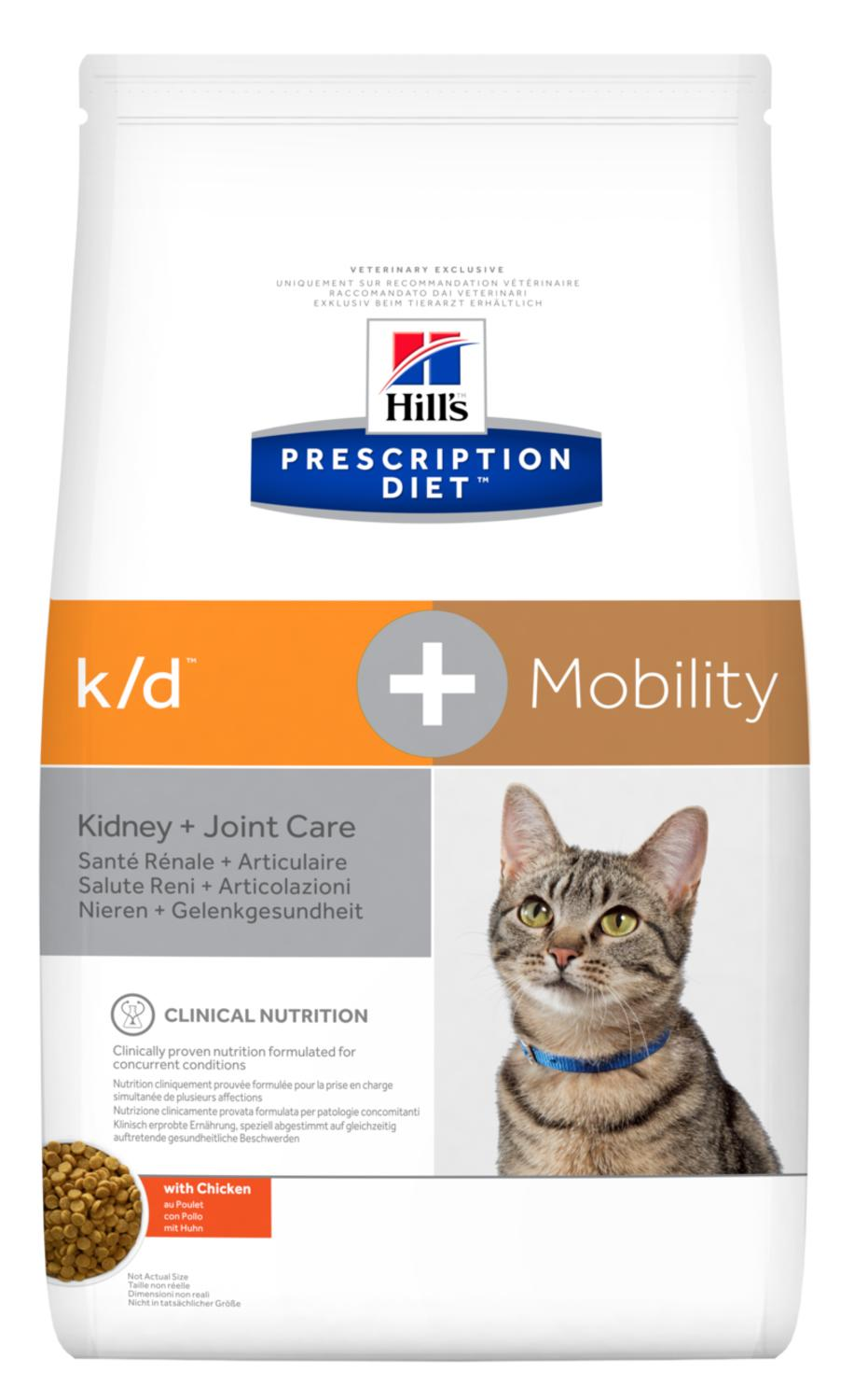 הילס חתול k/d מוביליטי מזון רפואי 5 ק"ג Hill's Prescription Diet K/D + Mobility