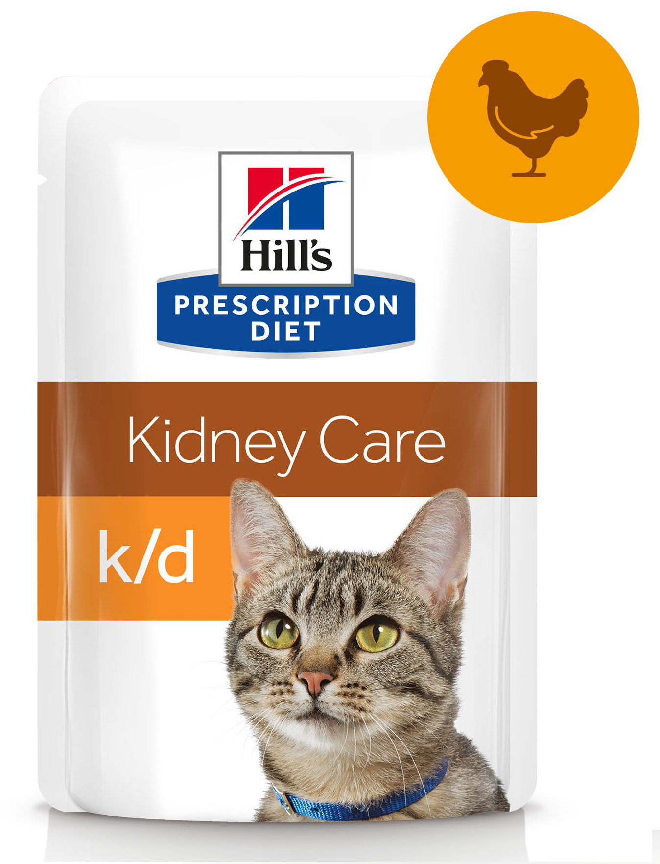 הילס k/d פאוץ' עוף מזון רפואי לחתול 85 גרם Hill's Prescription Diet k/d