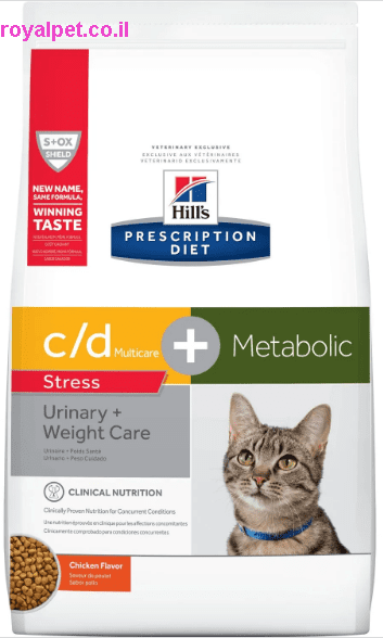 הילס חתול סידי יורינרי סטרס + מטבוליק 8 ק"ג Hills C/D urinary stress + metabolic