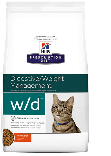 הילס חתול w/d מזון רפואי 5 ק"ג Hill's Prescription Diet W/D