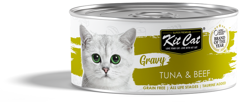 קיט קט מעדן ברוטב טונה ובקר לחתול 70 גרם Kit Cat Gravy