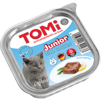 טומי מעדן גורים עוף לחתול 100 גרם TOMi Poultry