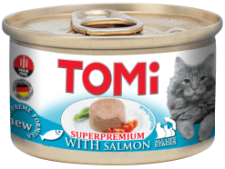 טומי מעדן סלמון לחתול 85 גרם TOMi Salmon