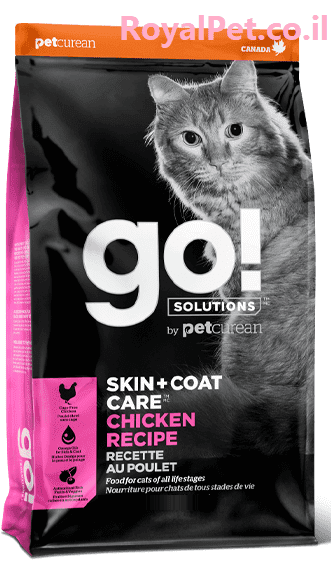 גו ! חתול עוף סקין + קואט 7.3 ק''ג GO! chicken SKIN + COAT
