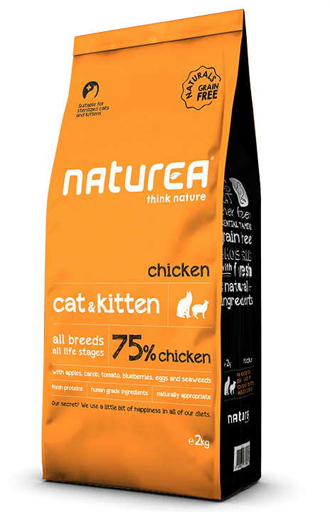 נטוריאה חתול עוף קט אנד קיטן Naturea cat & kitten chicken