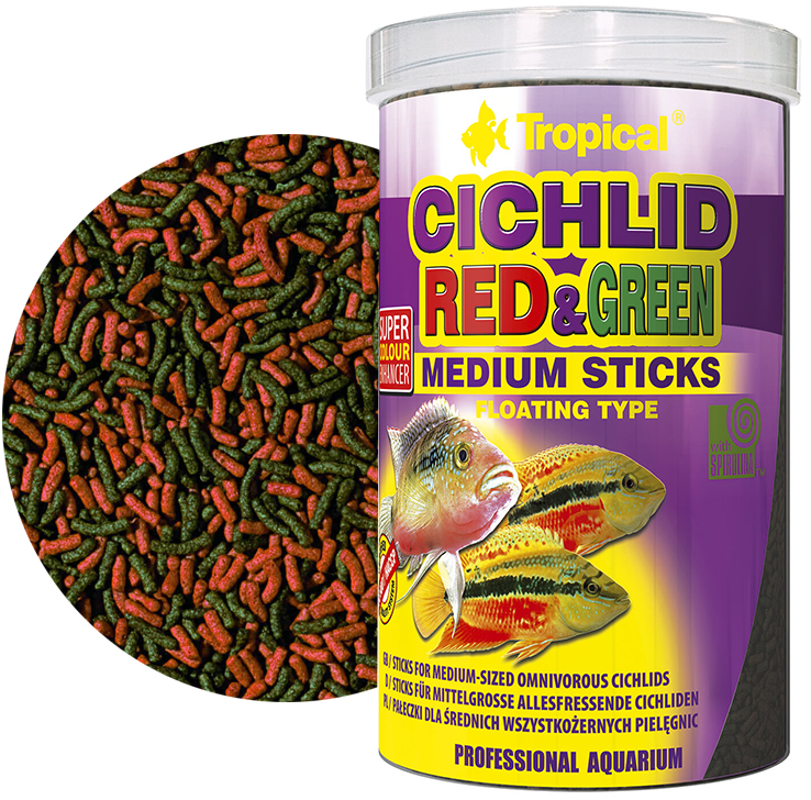 ציקליד M אדום וירוק טרופיקל 250 מ'''ל Tropical Cichlid Red & Green