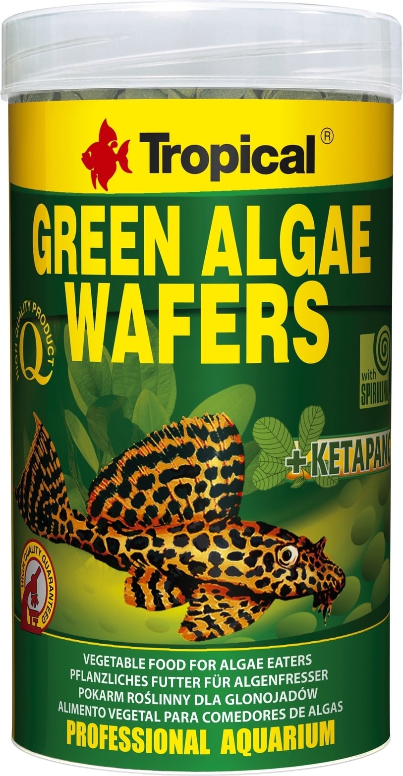 מזון צמחי לשוכני קרקע טרופיקל 100 מ''ל Tropical Green Algae Wafers