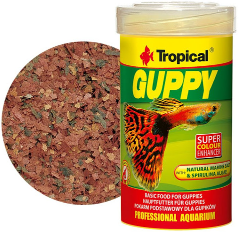 מזון לגופים טרופיקל 100 מ''ל Tropical Guppy