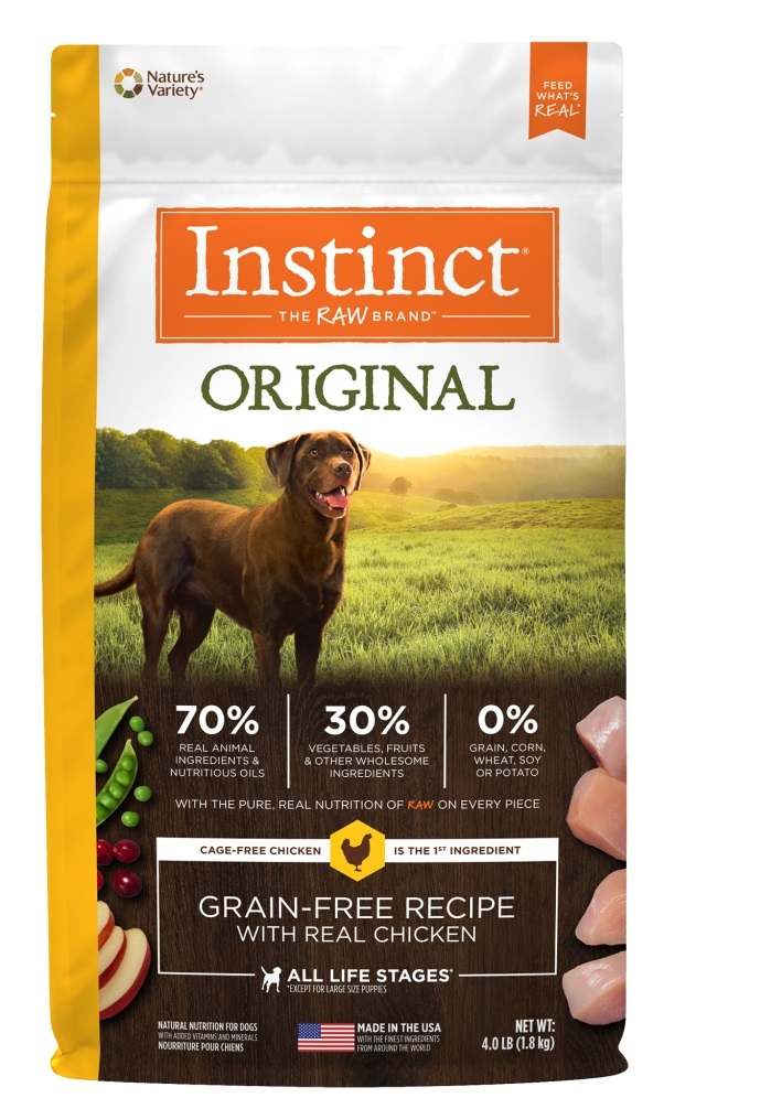 אינסטינקט כלב עוף ללא דגנים 10.2 ק''ג Instinct Chicken Formula