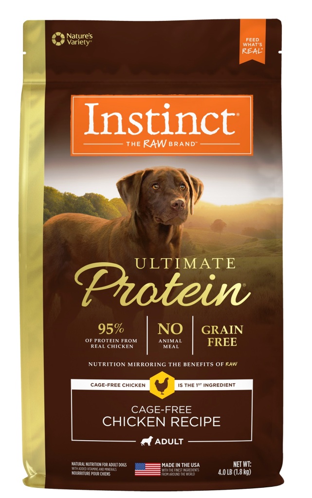 אינסטינקט פרוטאין עוף ללא דגנים לכלב Instinct Ultimate Protein Chicken Formula 9 kg