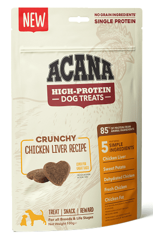 אקאנה חטיף קראנצ'י כבד עוף לכלב ACANA Crunchy High-Protein Dog Treats