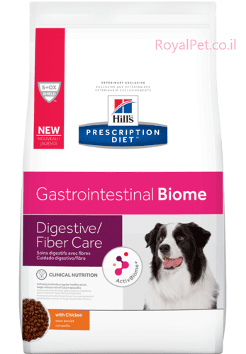 הילס כלב גסטרו אינטסטינל ביומה מזון רפואי Hill's Prescription Diet GI Biome