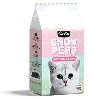 אפונה חול מתגבש כותנה מתוקה 7 ליטר SNOW PEAS Clump Cat Litter