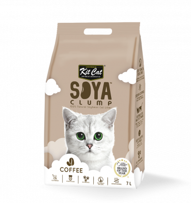 סויה חול מתגבש קפה 7 ליטר SOYA Clump Cat Litter