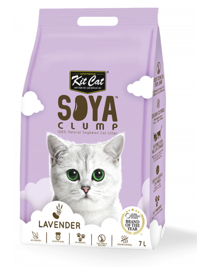 סויה חול מתגבש לבנדר 7 ליטר SOYA Clump Cat Litter